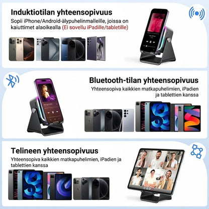 Langaton induktiokaiutin ja puhelinteline