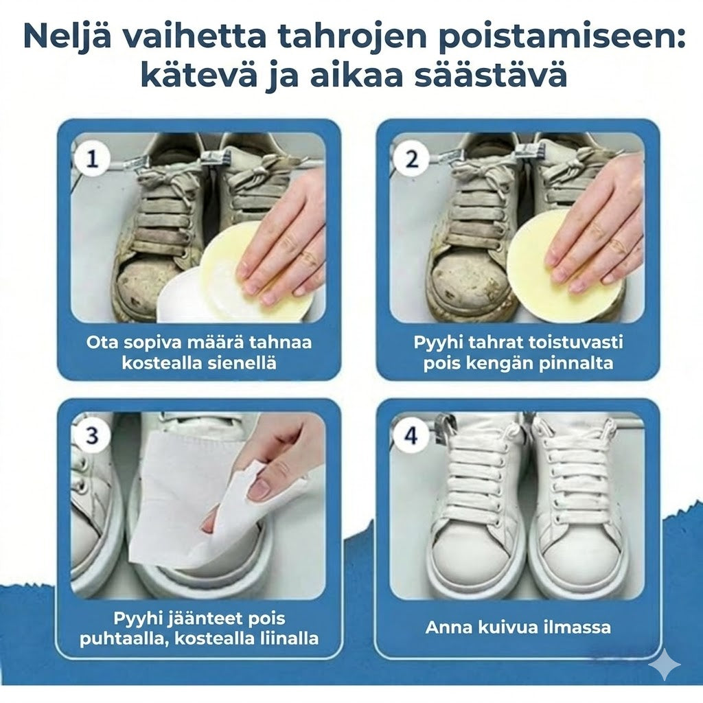 Valkoisten kenkien korjausvoide