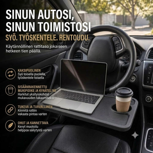 Kaksipuolinen auton ohjauspyöräpöytä – Kannettavan tietokoneen alusta