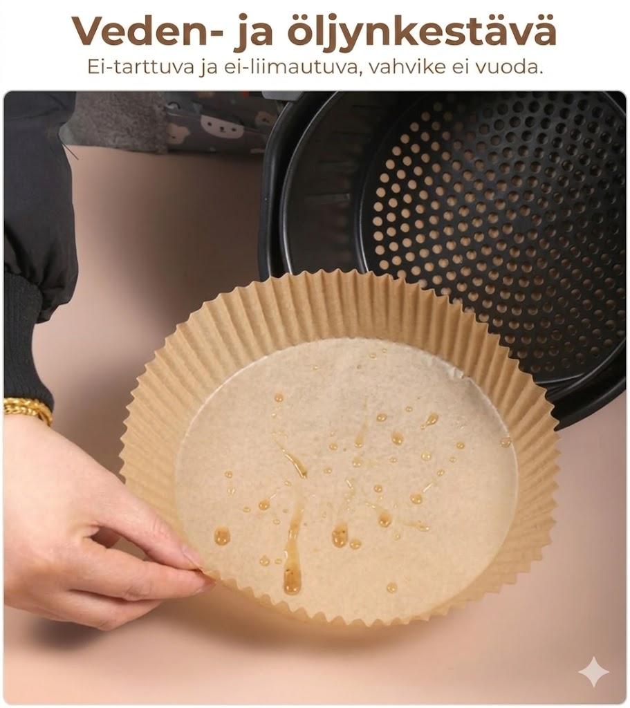 Airfryer-leivinpaperivuat - [100 kpl]