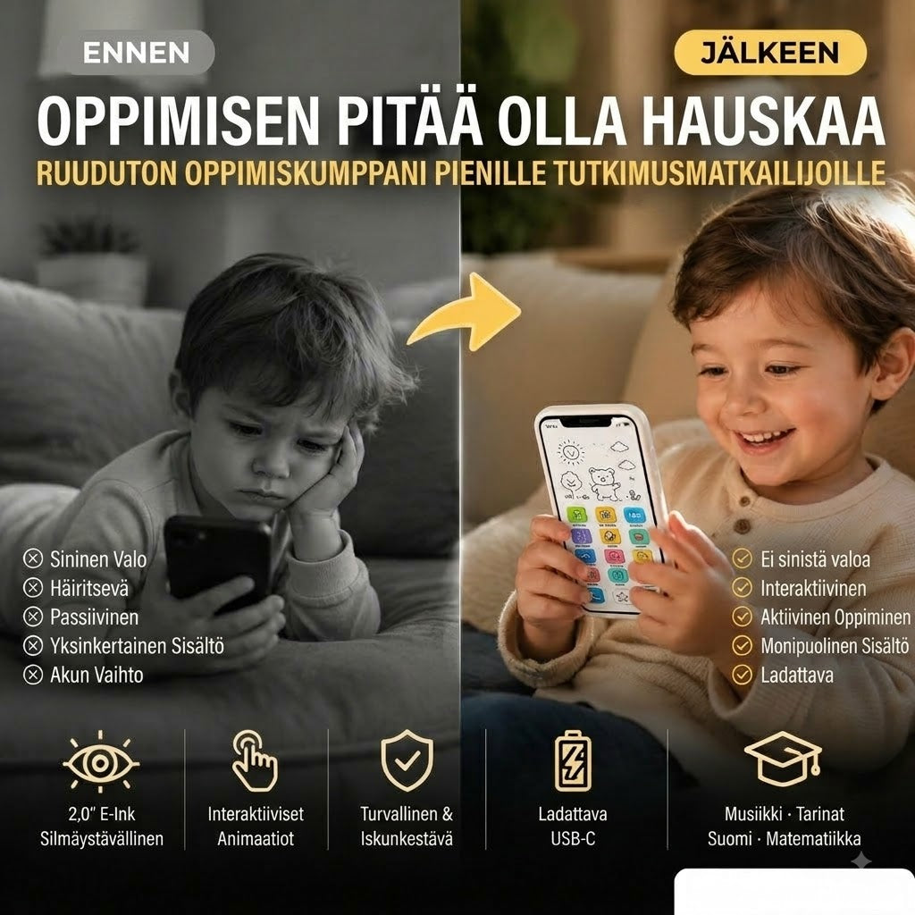 🔥📢 50 % ALENNUS📱 Oppimissälypuhelin lapsille | Oppimista leikin kautta, silmäystävällinen muotoilu – Ihanteellinen valinta oppimiseen ✨👶