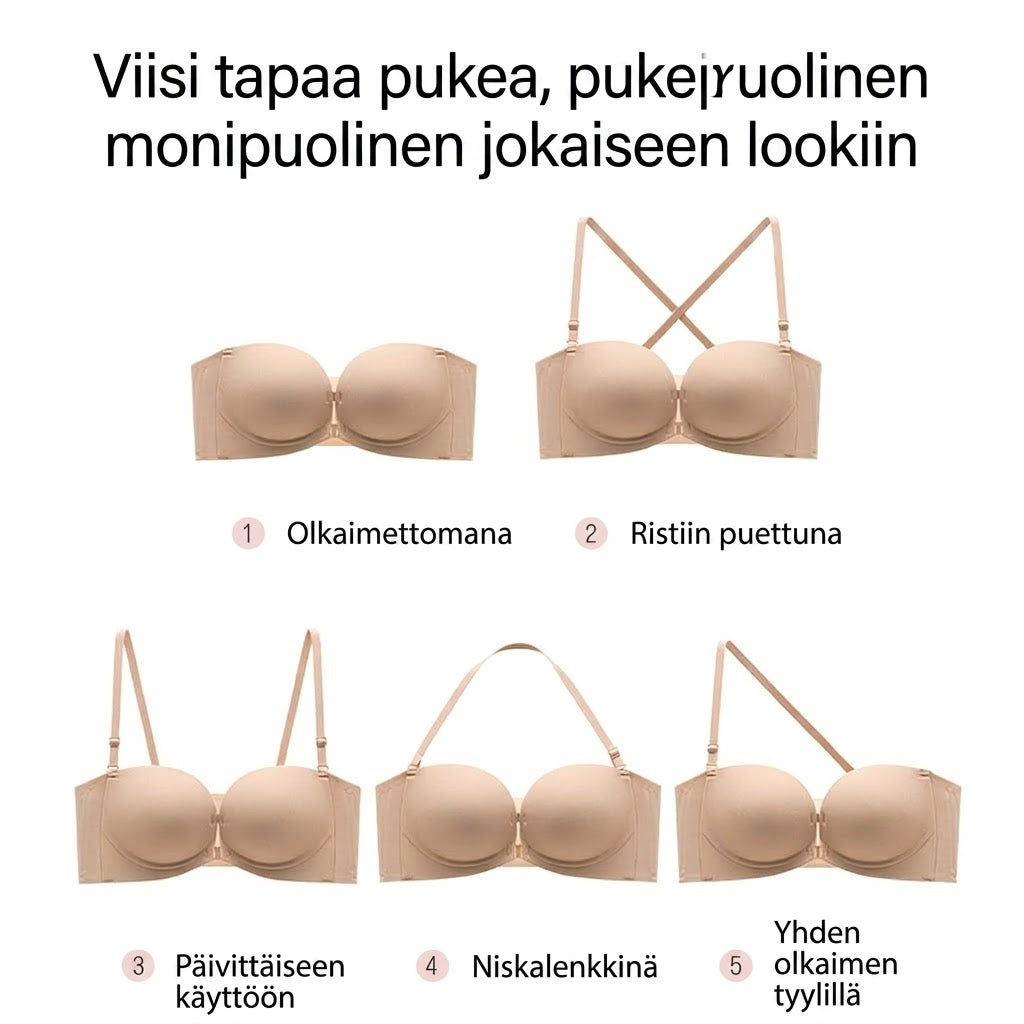 Push-up-rintaliivit etukiinnityksellä