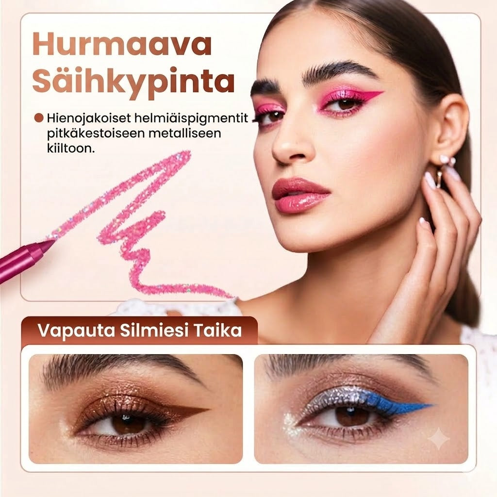 14-osainen vedenpitävä värillinen geelisilmänrajauskynäsetti 👁️🌈✏️