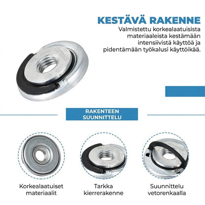 Laippamutteri kulmahiomakoneeseen