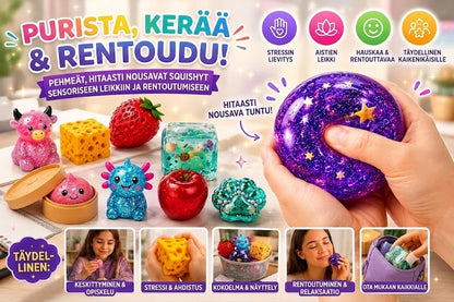 Hauska & Söpö Squishy Box – Suosittu bestseller maagisessa mysteerilaatikossa!