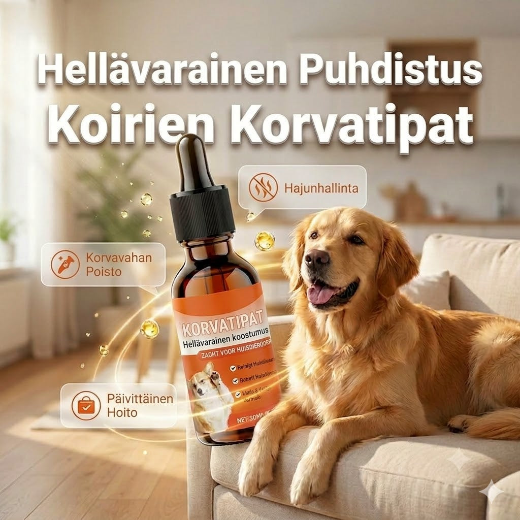 Miedot korvatipat koirille – Päivittäiseen hoitoon