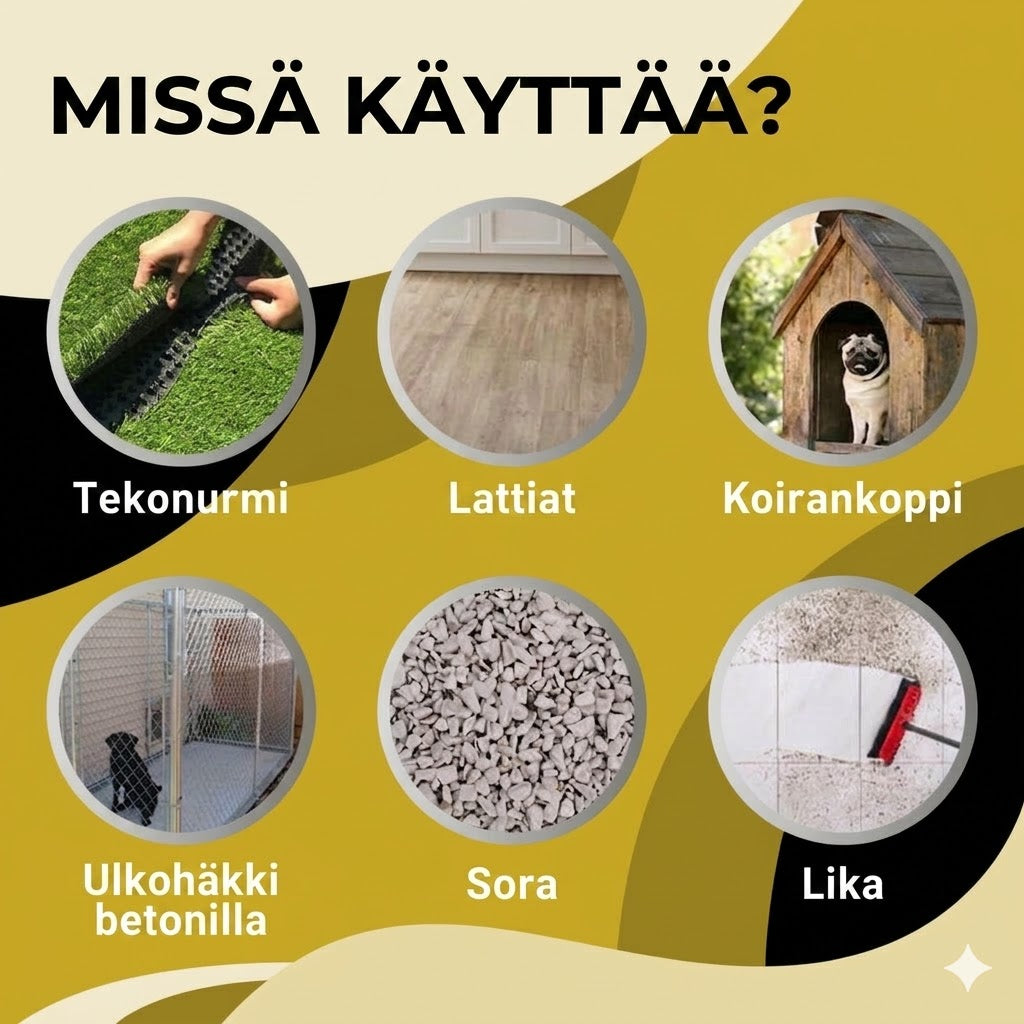 Tehokas hajunpoistaja kenneleille ja eläinsuojille