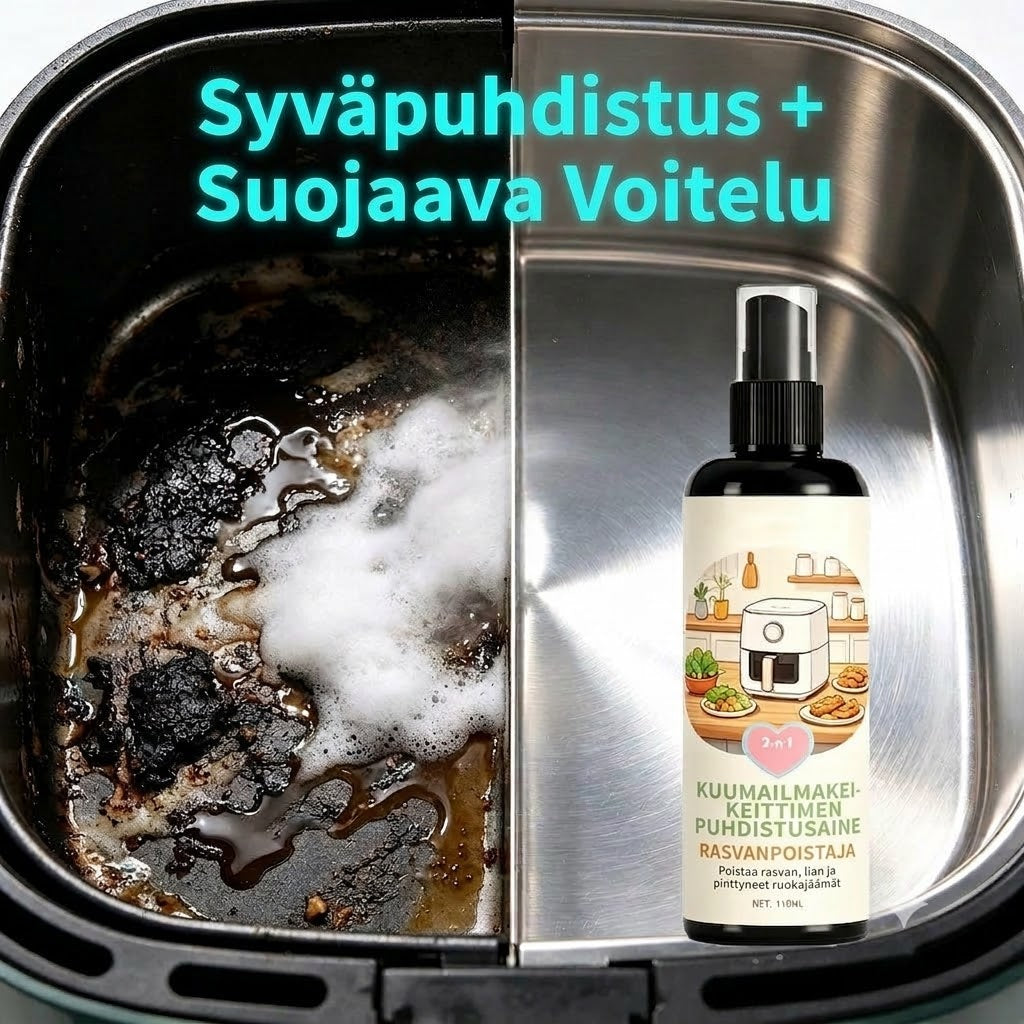 2-in-1-airfryer-puhdistusaine & rasvanpoistosuihke