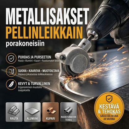 Porakoneen levyleikkurilisäosa – Sähköiset peltisakset ja levyleikkuri