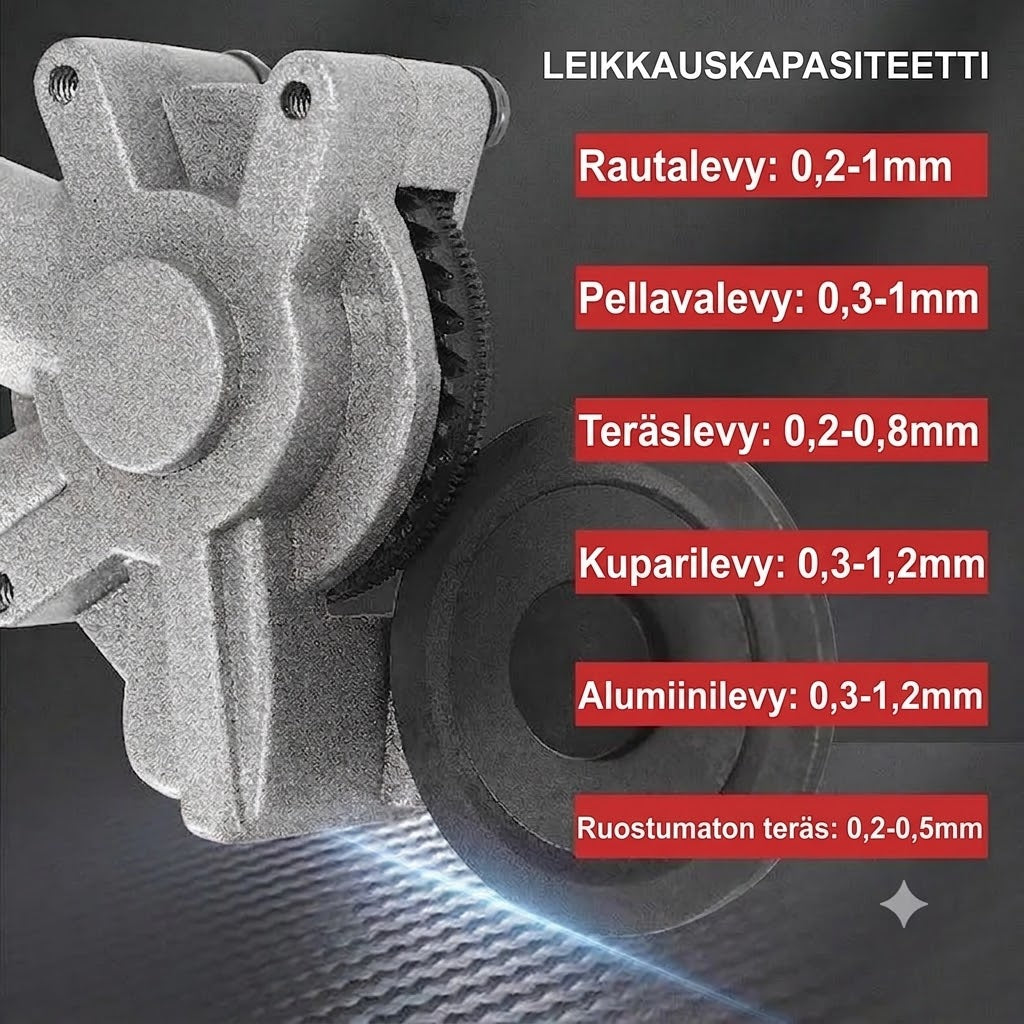 Porakoneen levyleikkurilisäosa – Sähköiset peltisakset ja levyleikkuri