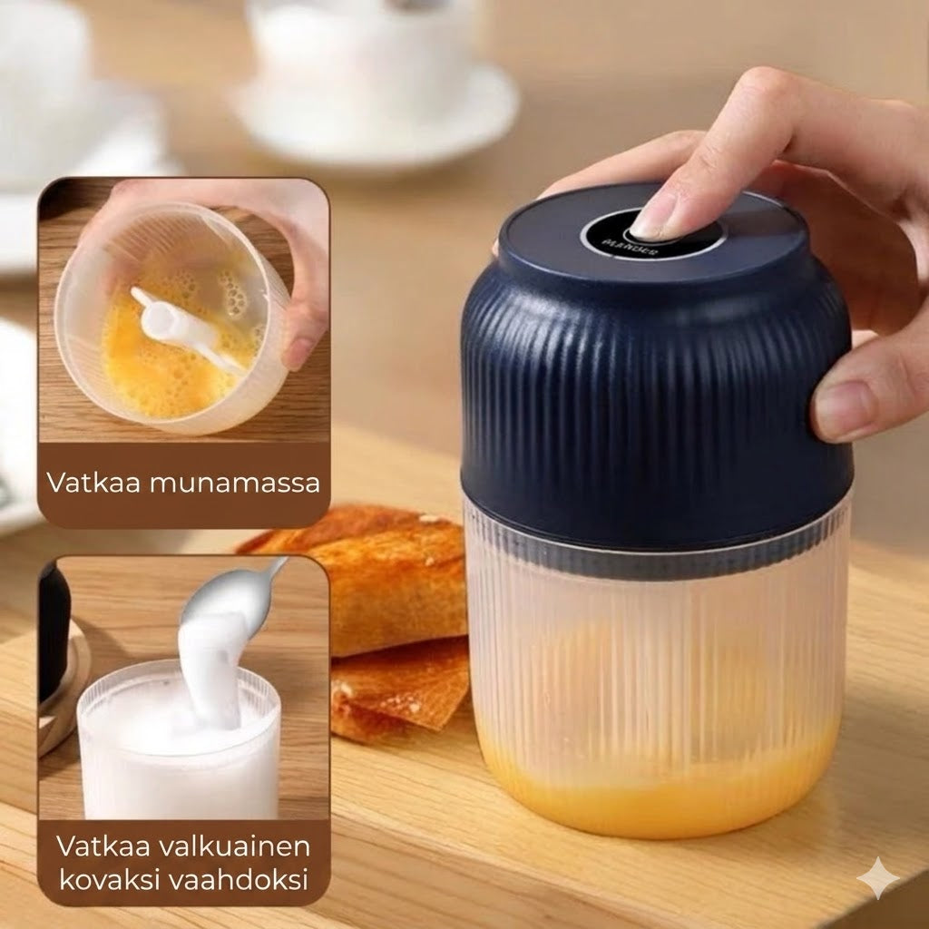 Langaton minisilppuri – Sähköinen monitoimikone valkosipulille ja sipulille – USB-ladattava
