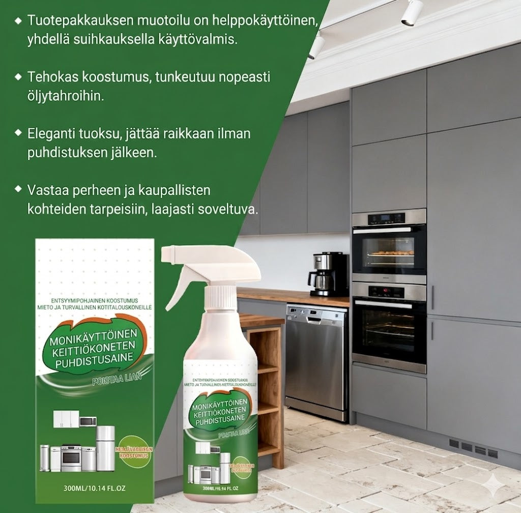Monitoiminen entsymaattinen vaahtopuhdistusaine – Tehokas tahranpoistaja