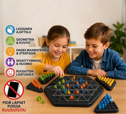 Triangle Hunter: Lautapeli logiikan ja geometrian harjoitteluun