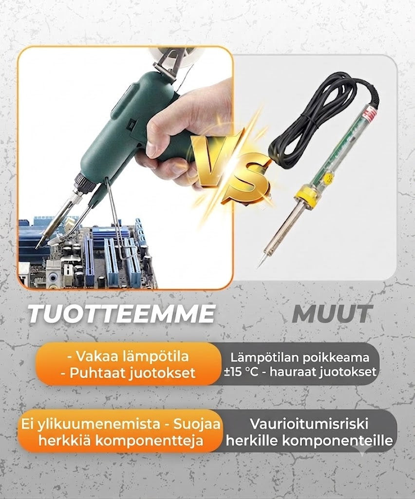 ⚒️ Tehokas 80W juotoskolvisarja – 12-osainen