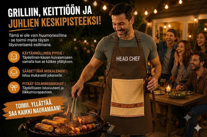 👨‍🍳 Keittiömestarin salaisuus – Tämä essu hämmästyttää vieraasi! 😂