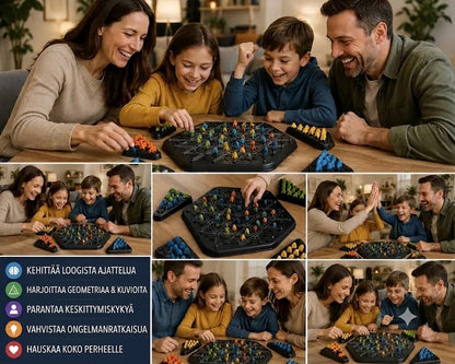 Triangle Hunter: Lautapeli logiikan ja geometrian harjoitteluun