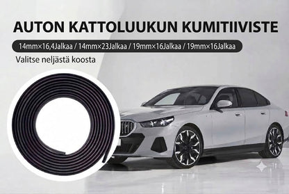 Leikattava auton kuminen tiivistenauha