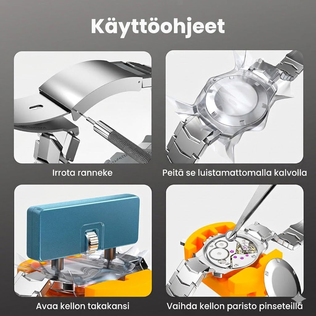 Ammattimainen kellonkorjaussarja