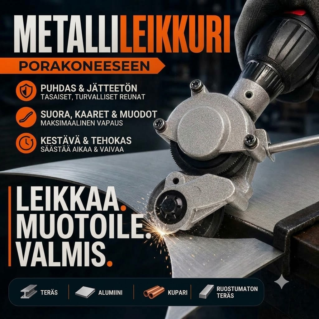 Porakoneen levyleikkurilisäosa – Sähköiset peltisakset ja levyleikkuri