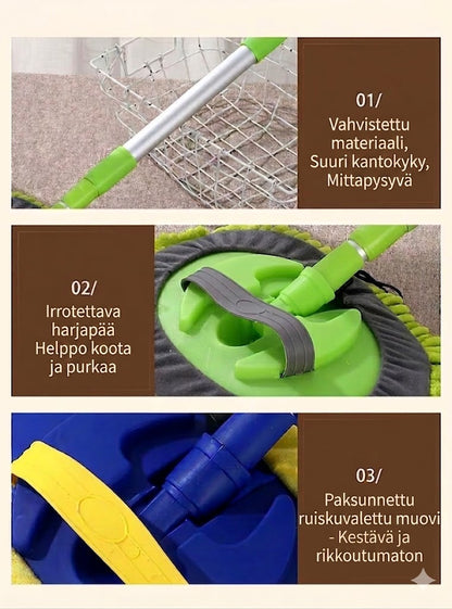Teleskooppinen autonpesumoppi