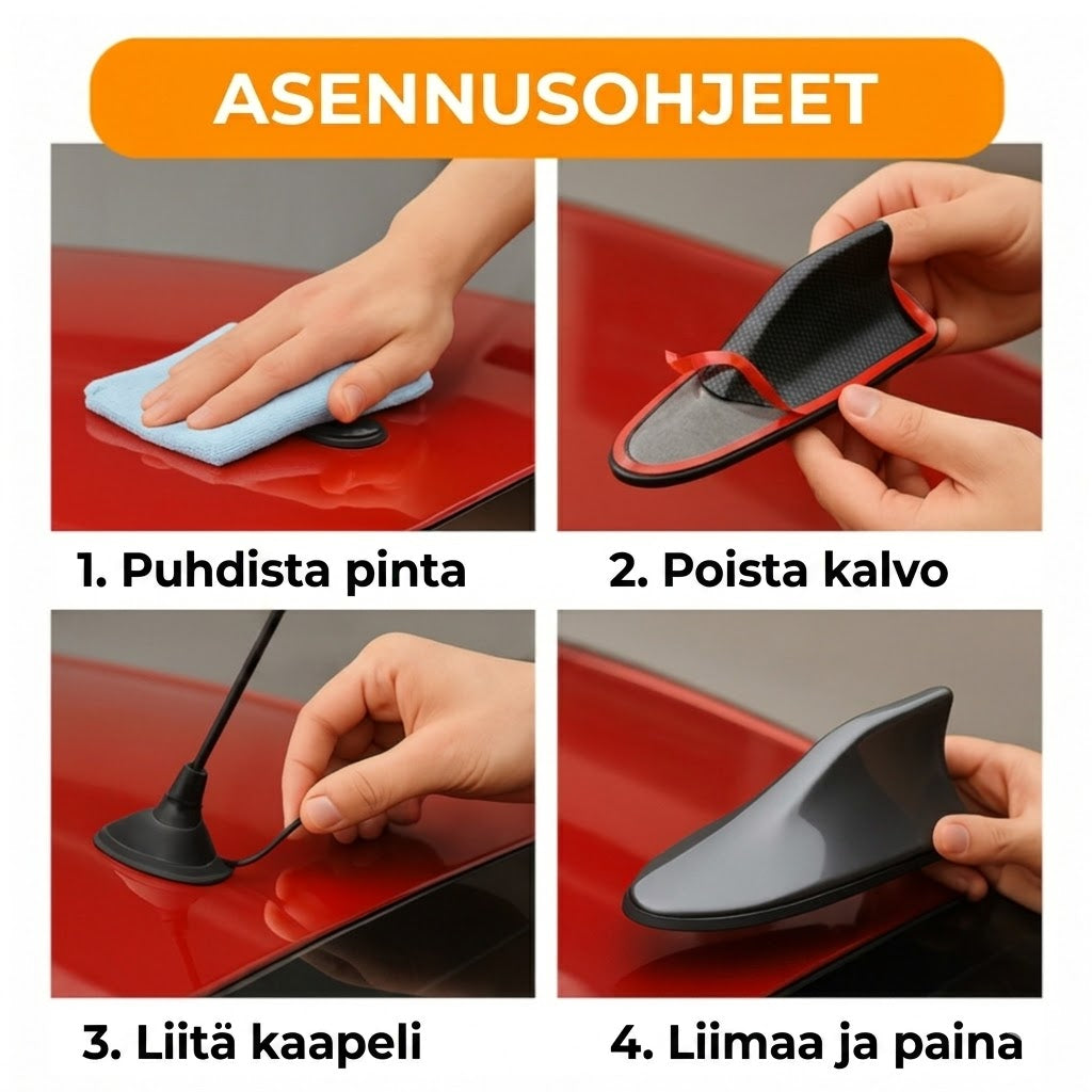 Hainevä auton antennivahvistin - Parannettu radiovastaanotto