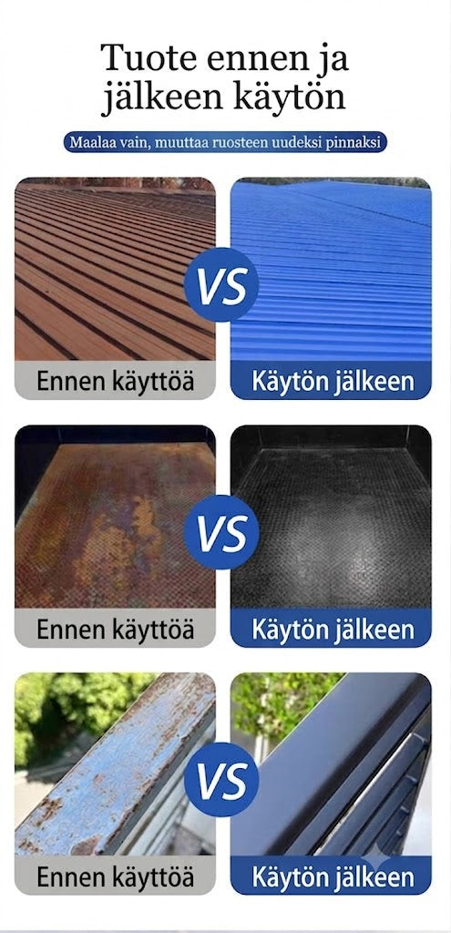 Vesiohenteinen ruosteenestomaali metallille