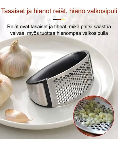 Valkosipulipuristin: Kannettava ruostumaton teräs valkosipulipuristin