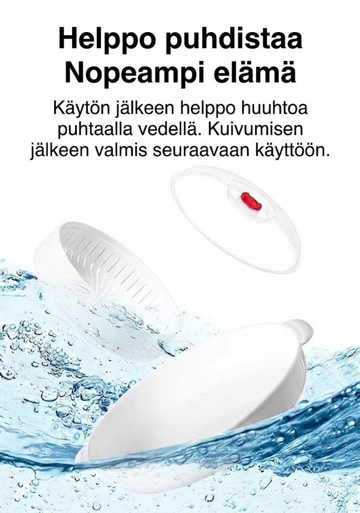 Monitoiminen mikroaaltouunihöyrykeitin - Lämpimänäpitotoiminnolla - Terveellistä ruoanlaittoa & höyrytystä