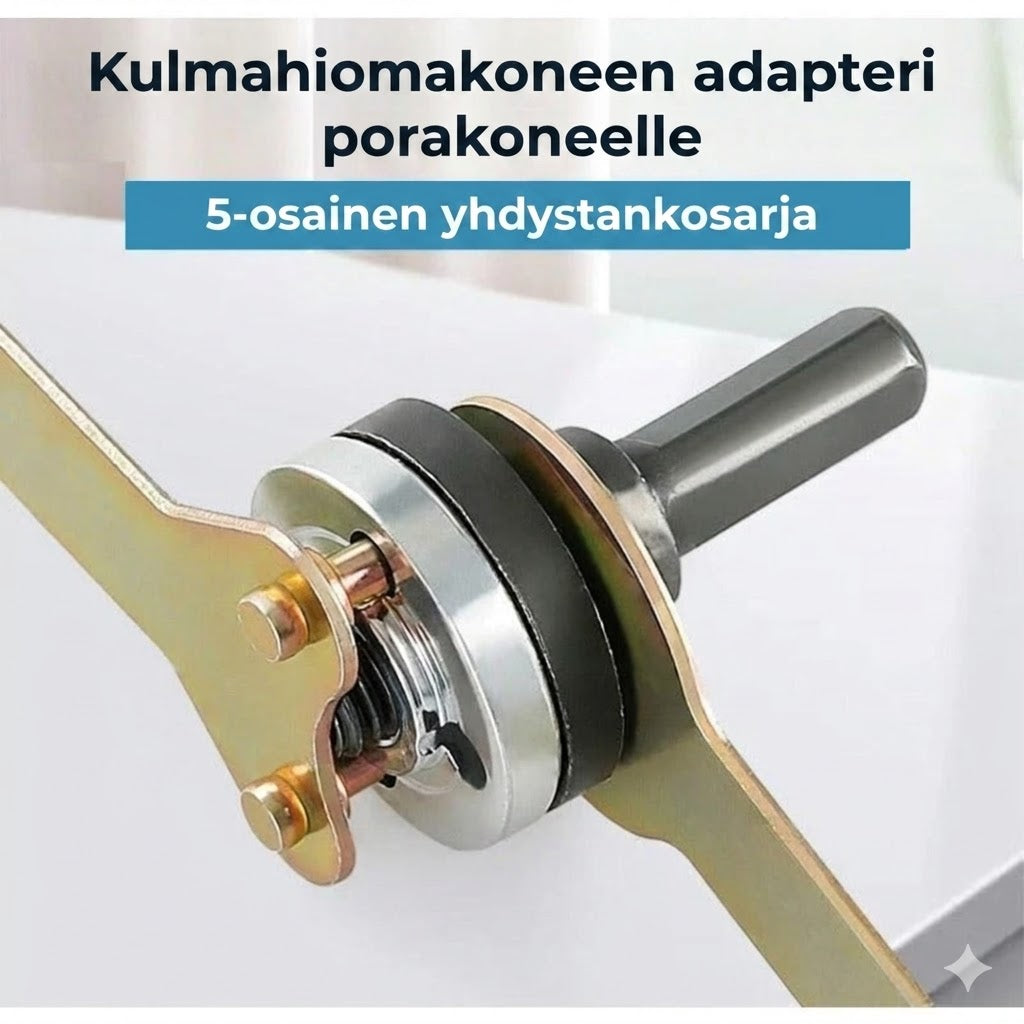 Adapterisetti - Porakoneesta hiomakoneeksi