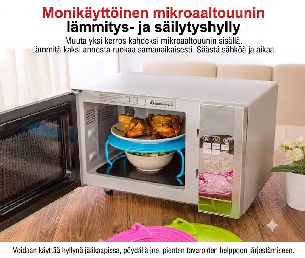 Kokoontaitettava mikroaaltouunin alusta
