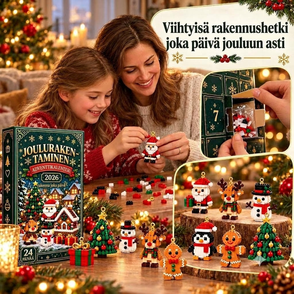 Joulurakentelu – Rakenna uusi jouluaiheinen hahmo joka päivä jouluaattoon asti