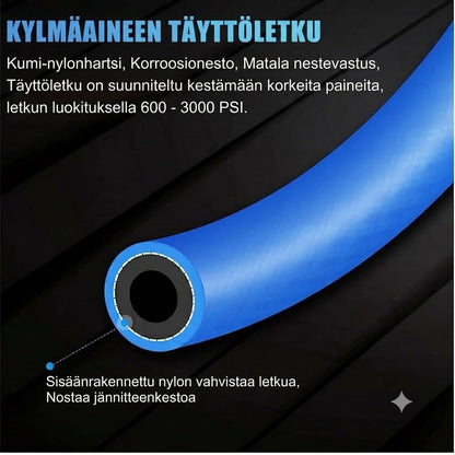 Jäähdytysnesteen täyttöletku / Kylmäaineen täyttöletku