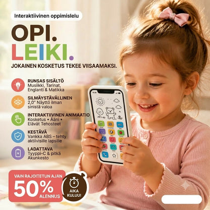 🔥📢 50 % ALENNUS📱 Oppimissälypuhelin lapsille | Oppimista leikin kautta, silmäystävällinen muotoilu – Ihanteellinen valinta oppimiseen ✨👶