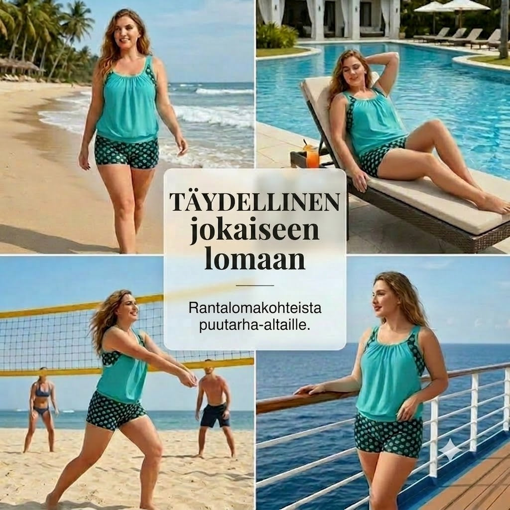 Naisten kaksiosainen pilkkubikini