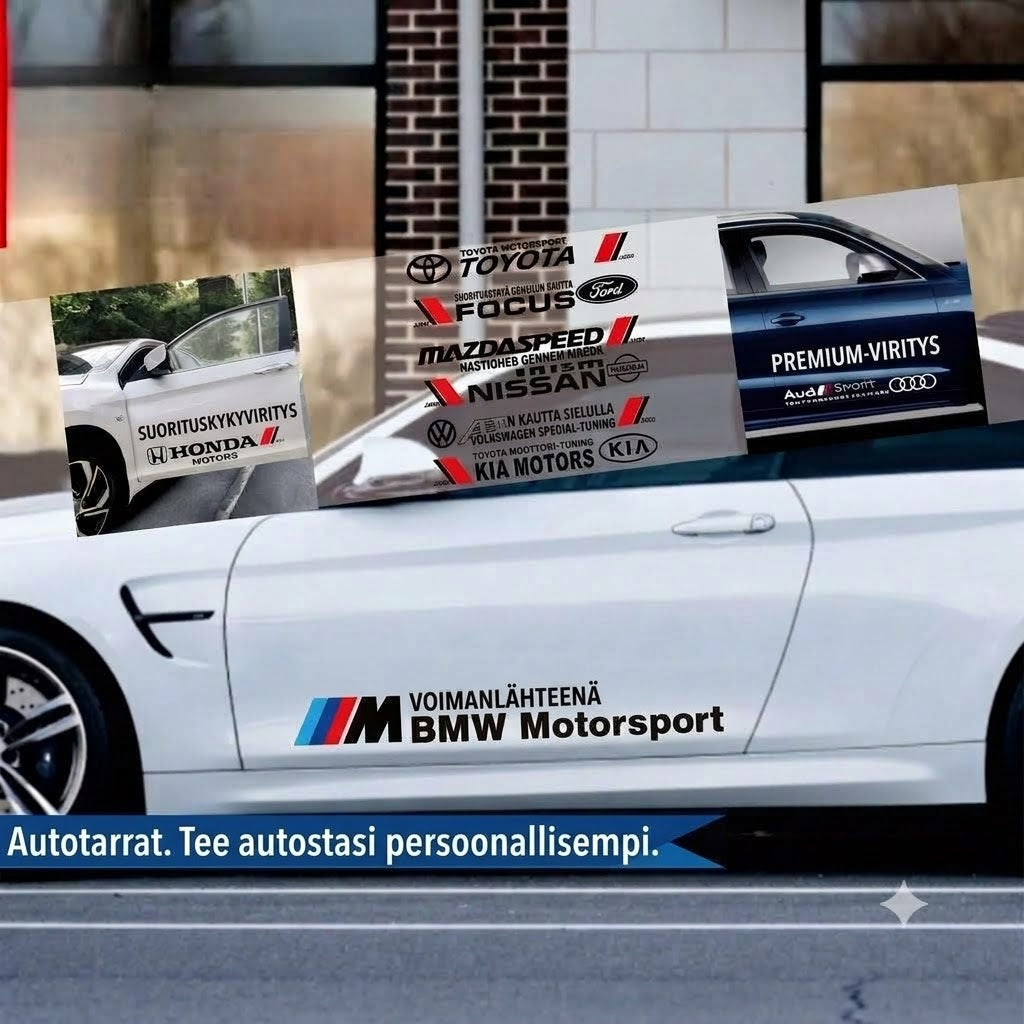 Yksilölliset autotarrat – peittävät naarmut täydellisesti