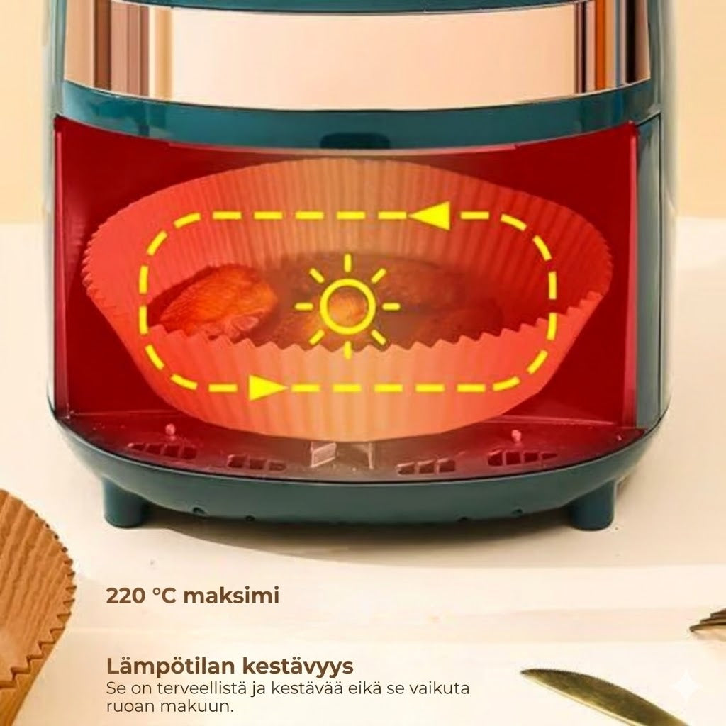 Airfryer-leivinpaperivuat - [100 kpl]