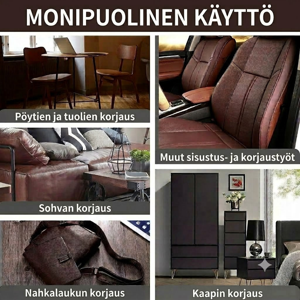 🛋️ Itseliimautuva nahan korjaussarja