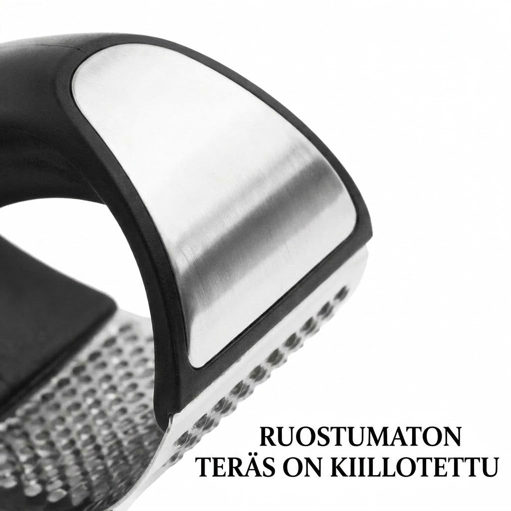 Valkosipulipuristin: Kannettava ruostumaton teräs valkosipulipuristin