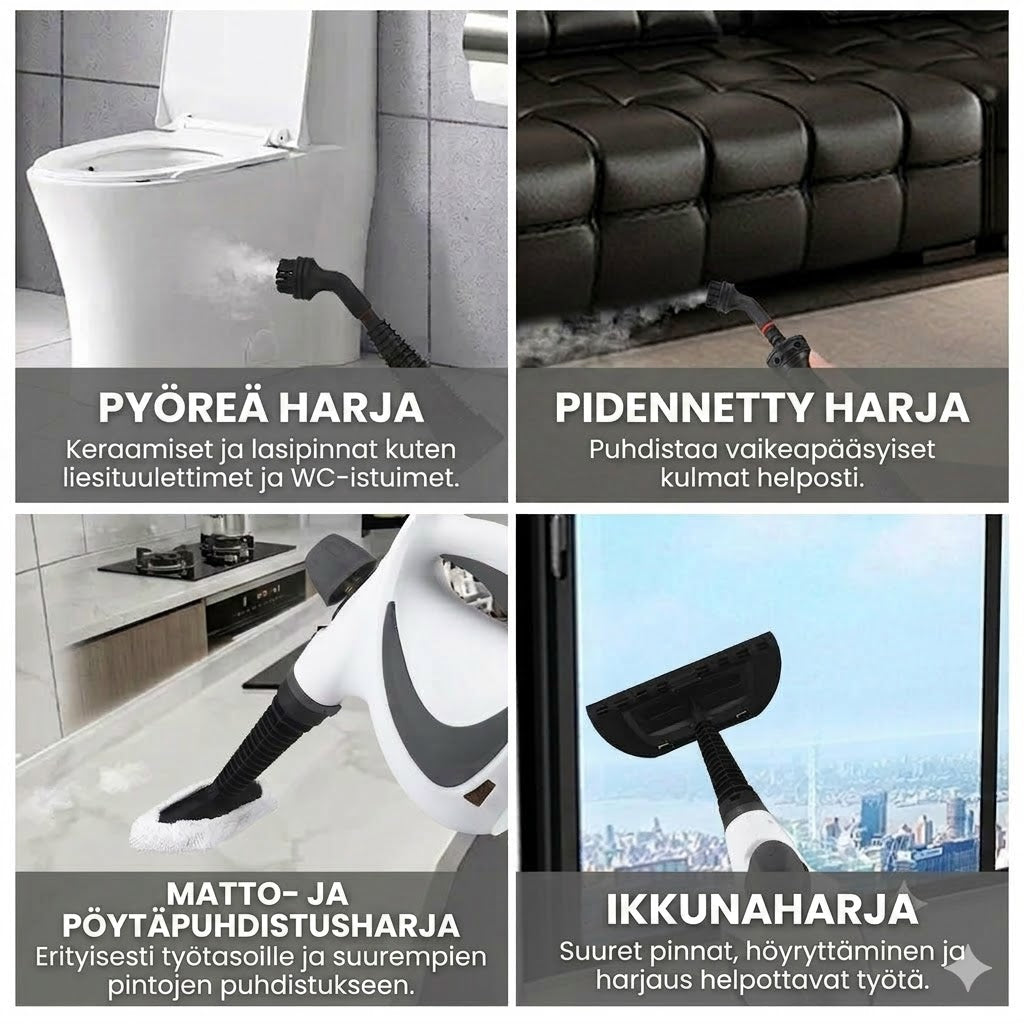Höyrypesuri – Tehokas käsinhöyrypesuri syväpuhdistukseen