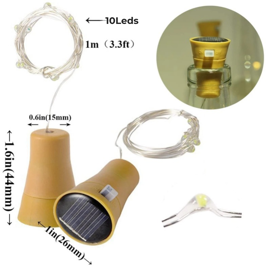 LED-korkkivalosarja pulloon DIY – Tunnelmallinen lankavalaistus koristeluun