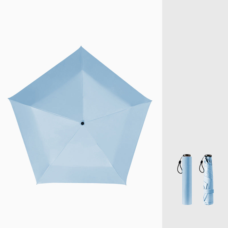 Ultrakevyt hiilikuituvarjo – UV-suoja (musta pinnoite) aurinkoon ja sateeseen ☂️