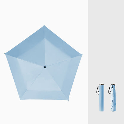 Ultrakevyt hiilikuituvarjo – UV-suoja (musta pinnoite) aurinkoon ja sateeseen ☂️