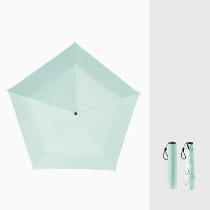 Ultrakevyt hiilikuituvarjo – UV-suoja (musta pinnoite) aurinkoon ja sateeseen ☂️