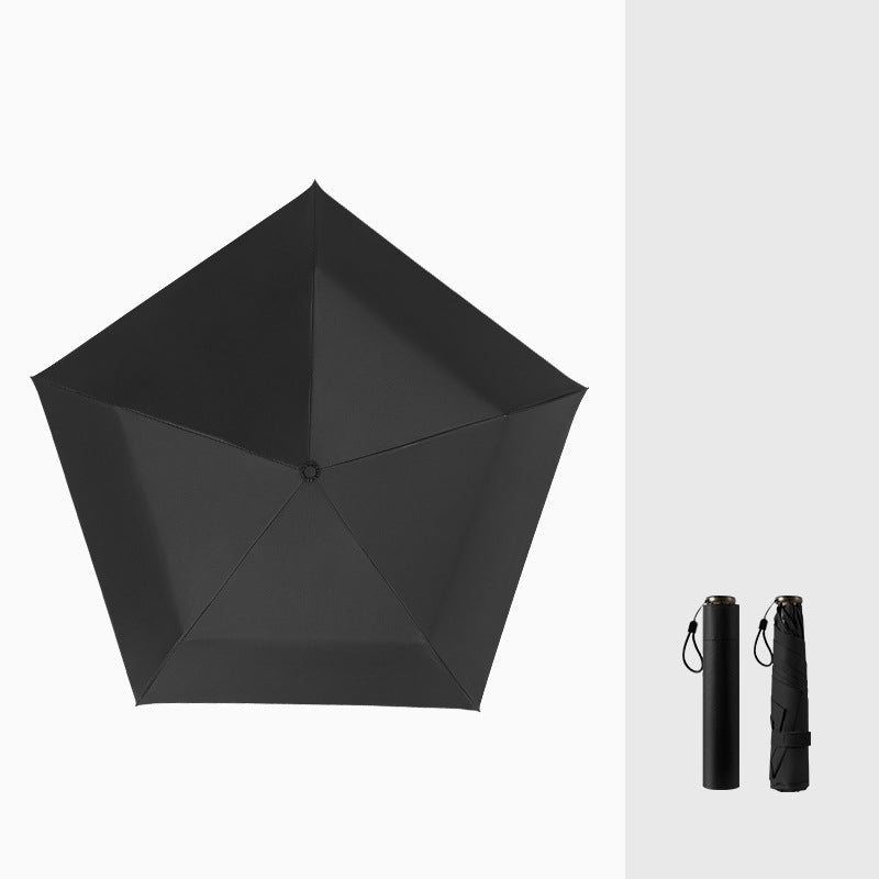 Ultrakevyt hiilikuituvarjo – UV-suoja (musta pinnoite) aurinkoon ja sateeseen ☂️
