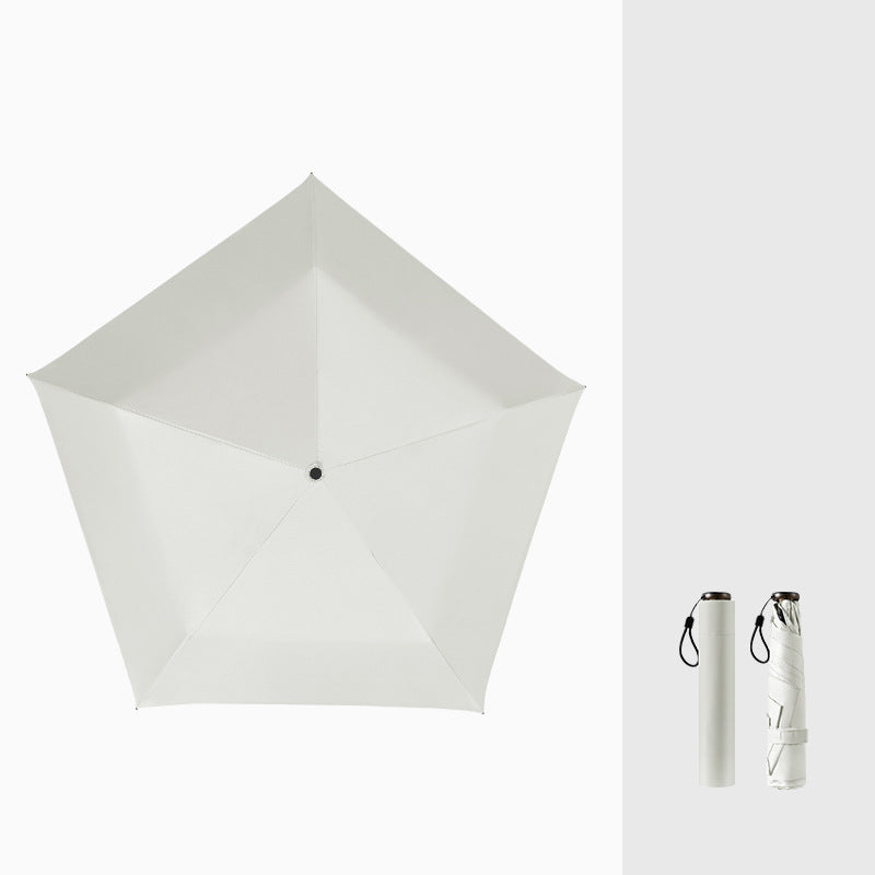 Ultrakevyt hiilikuituvarjo – UV-suoja (musta pinnoite) aurinkoon ja sateeseen ☂️