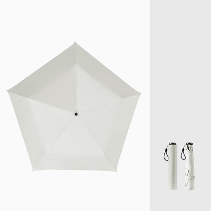 Ultrakevyt hiilikuituvarjo – UV-suoja (musta pinnoite) aurinkoon ja sateeseen ☂️