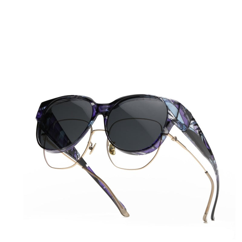 🕶 Uudet oversized cat-eye -aurinkolasit – Polarisoidut linssit & UV400-suoja