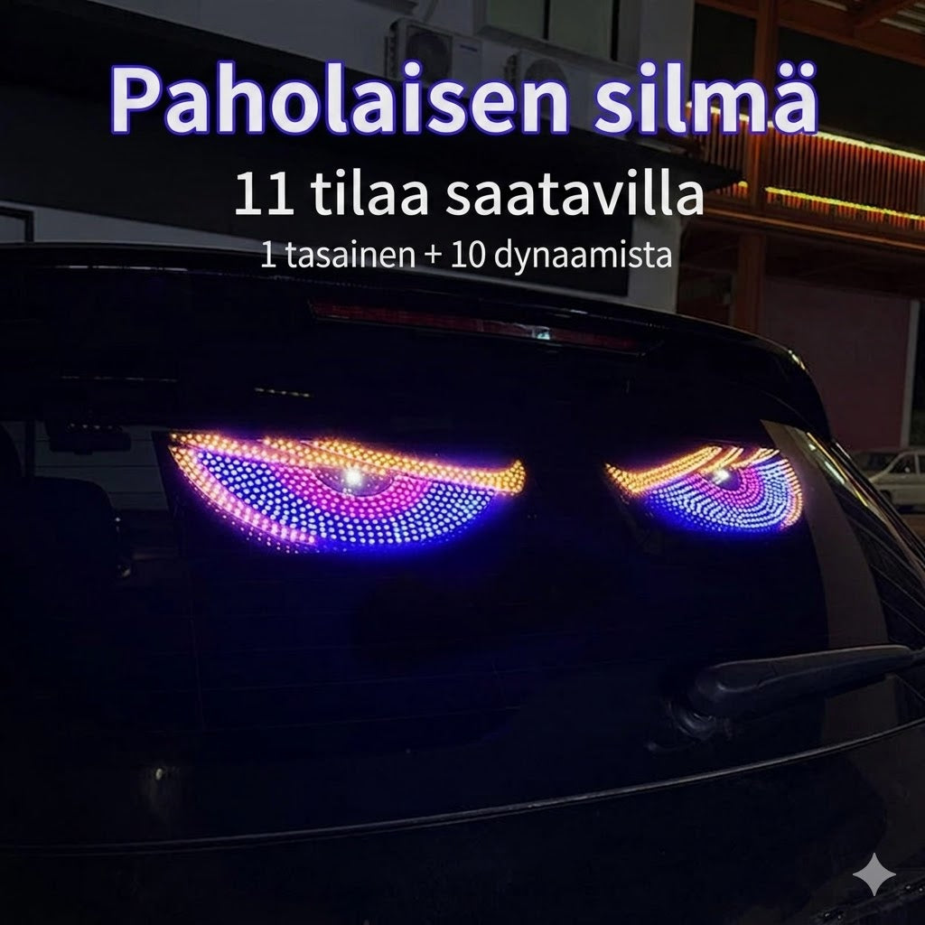 LED Devil Eyes auton tuulilasiin