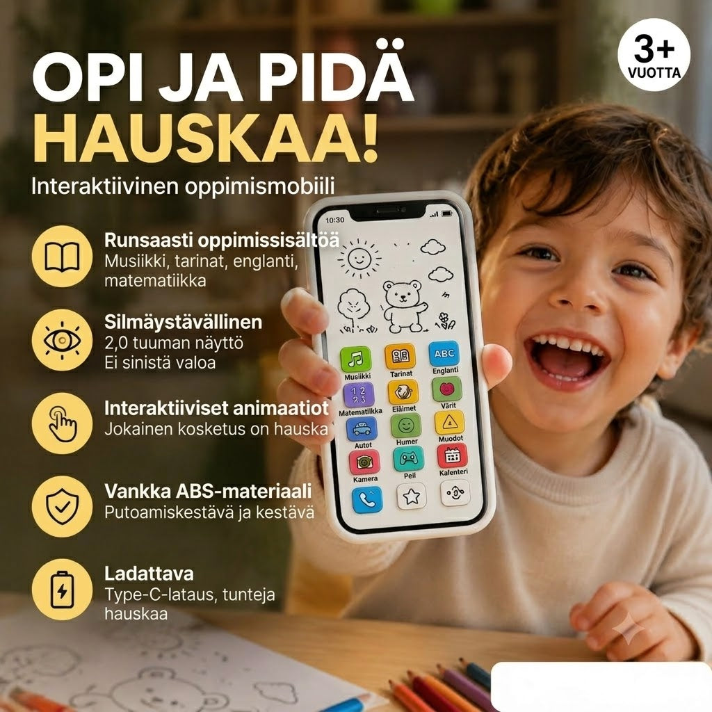 🔥📢 50 % ALENNUS📱 Oppimissälypuhelin lapsille | Oppimista leikin kautta, silmäystävällinen muotoilu – Ihanteellinen valinta oppimiseen ✨👶