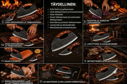 🔪 Premium-lihaveitsisetti (2 kpl) – Äärimmäistä terävyyttä grillaukseen, BBQ:hun ja ruoanlaittoon